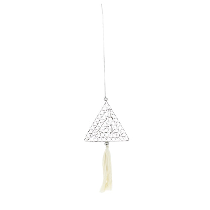 Filigree Metal Tree Decoration with Tassel