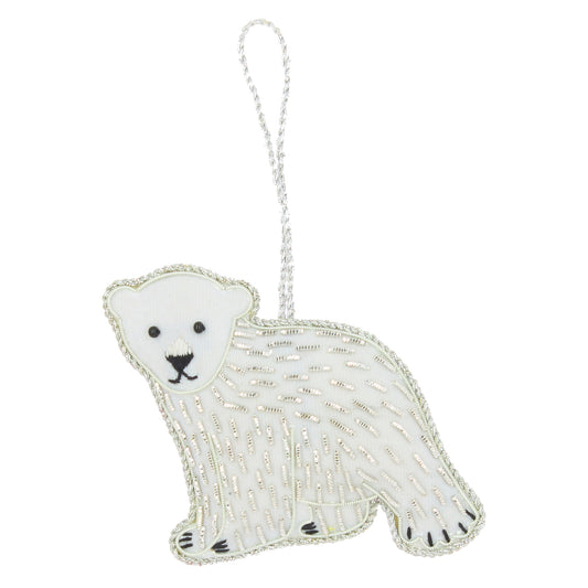 Polar Bear Sparkle Decoration