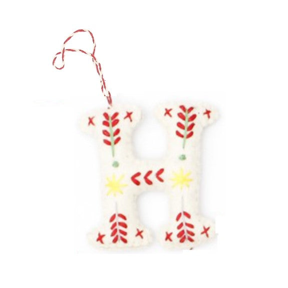 Embroidered Hanging Alphabet Letter Decorations