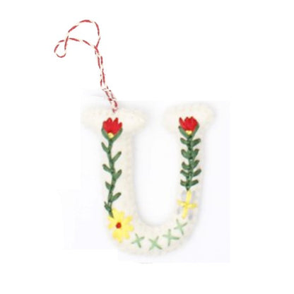 Embroidered Hanging Alphabet Letter Decorations