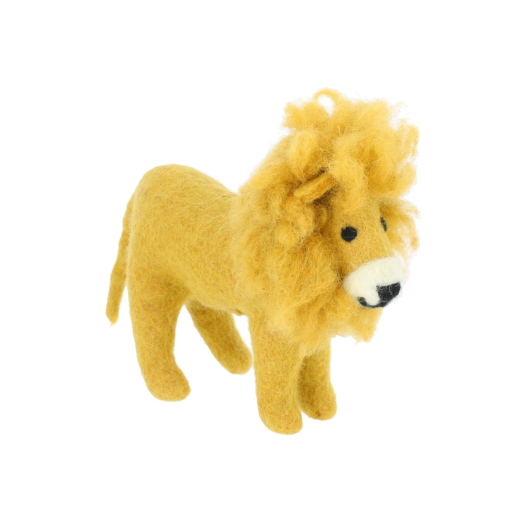 Felt Lion Shelf Decoration - Fiona Walker England