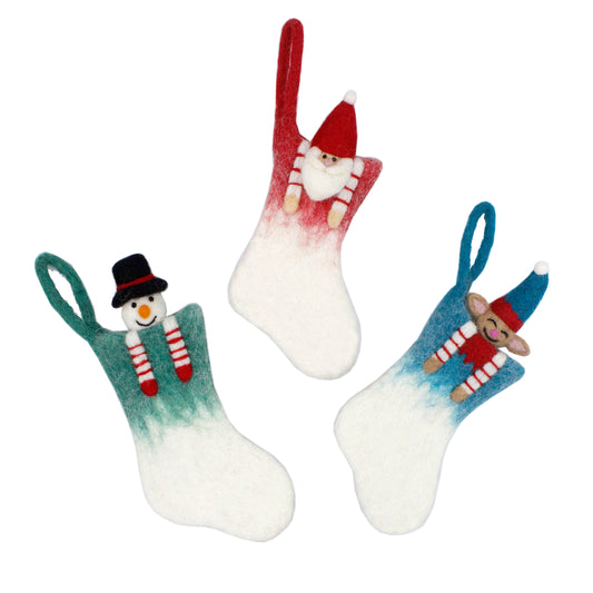 Christmas Mini Snowy Stockings