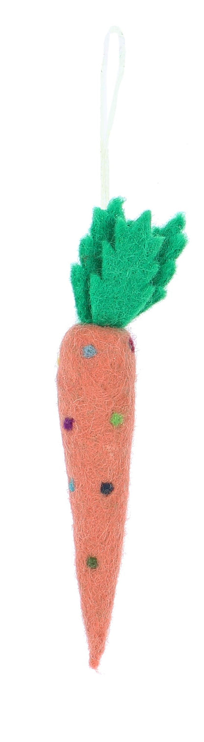 Spotty Carrot Decorations