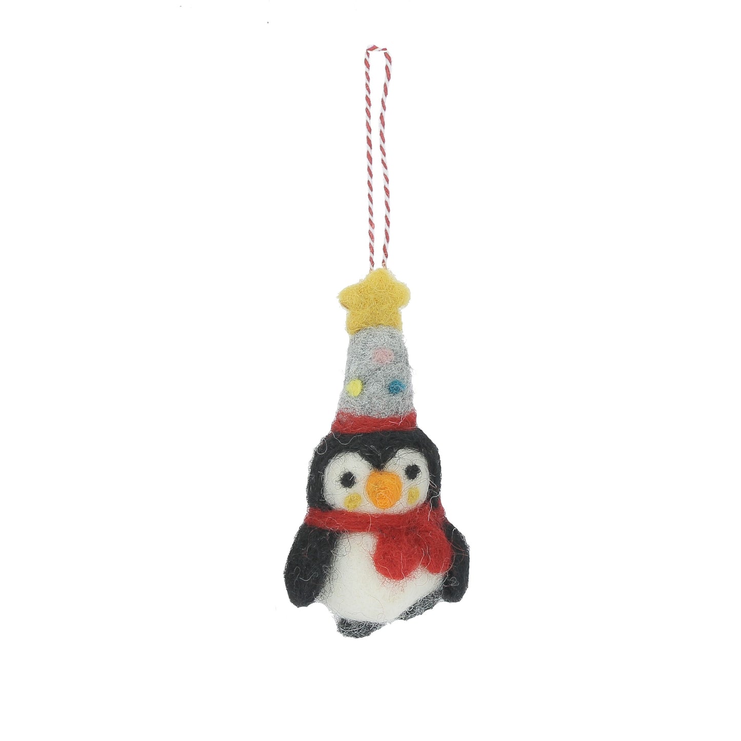 Penguins with Party Hats Hanging Decoration