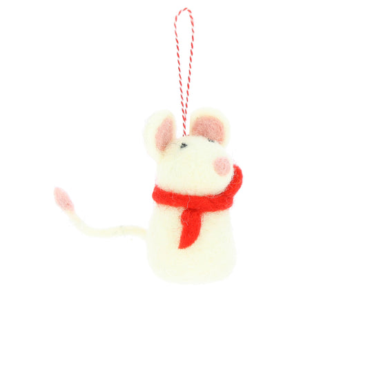 Mouse with Scarf Hanging Decoration