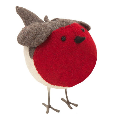 Classic Standing Christmas Robin - Large