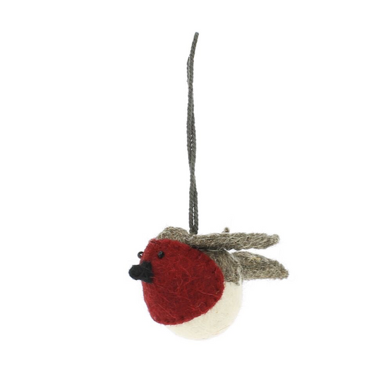 Classic Hanging Christmas Robin - Mini