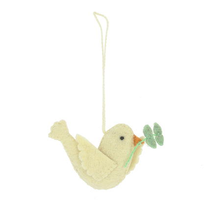 Dove with Olive Branch Hanging Decoration