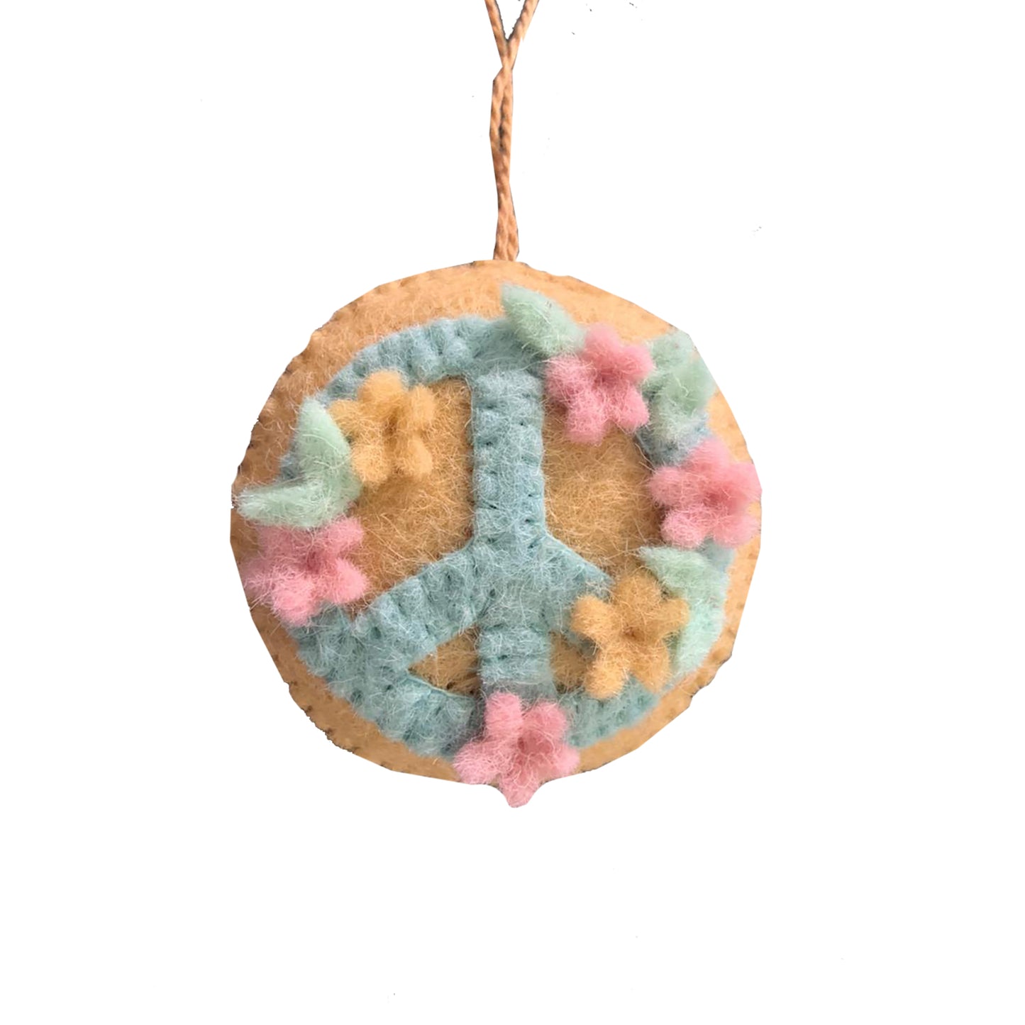 Peace Sign and Flower Hanging Decoration