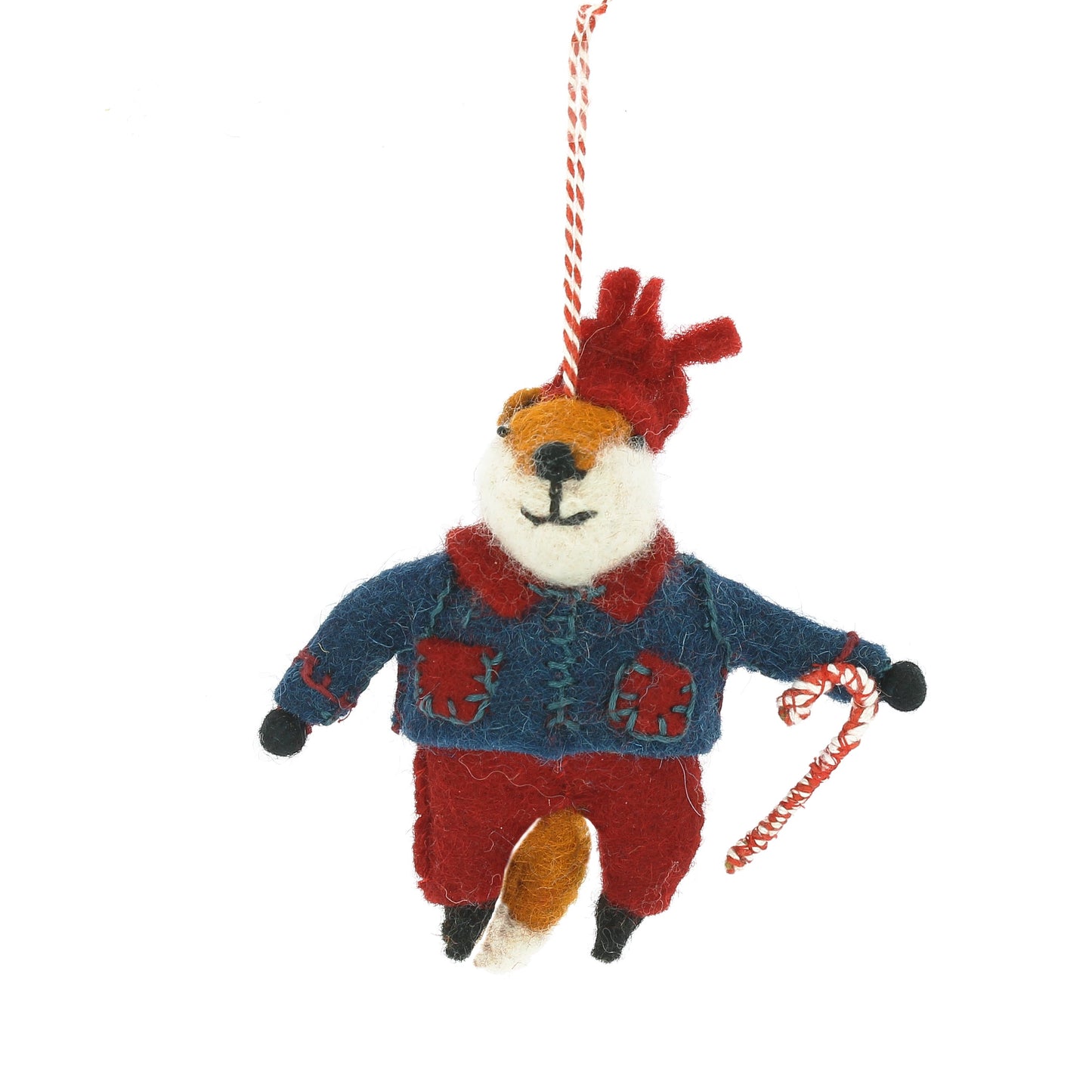 Woodland Fox with Jacket, Trousers and Hat Hanging Decoration