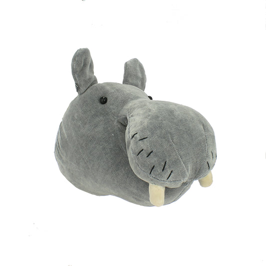 Velvet Hippo Head - Mini