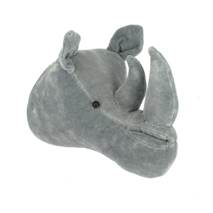 Velvet Rhino Head - Medium