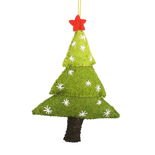 Christmas Tree with Stars Hanging Decoration