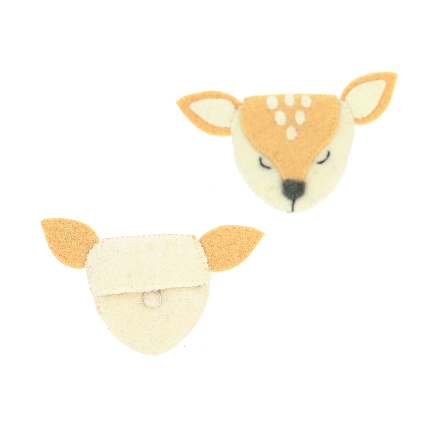 Sleepy Deer Felt Purse