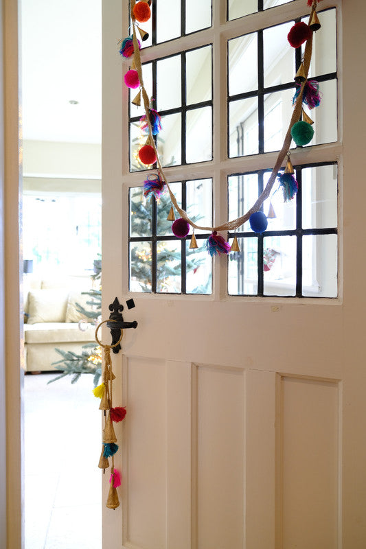 Bell Hanger with Mixed Bright Tassels