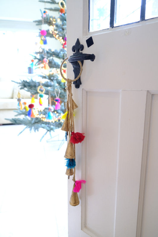 Bell Hanger with Mixed Bright Tassels