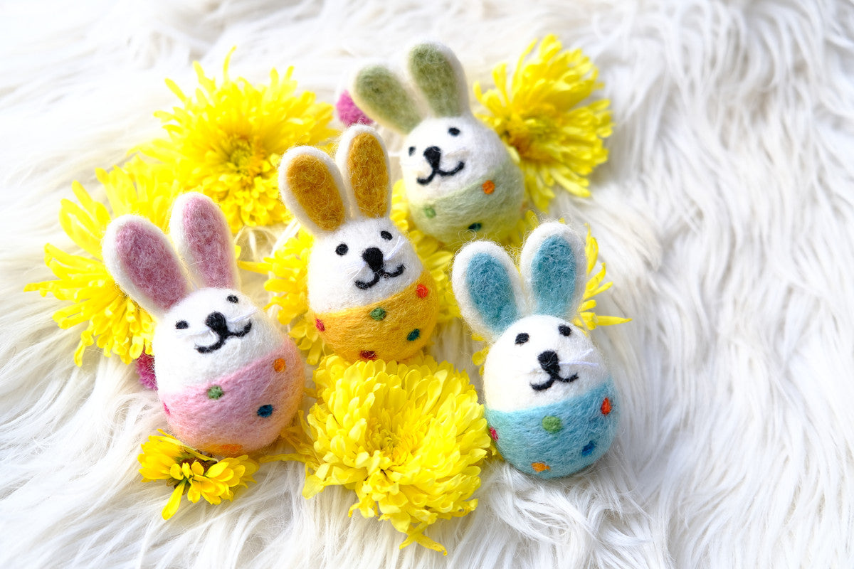 Bunnies in Eggs Decorations