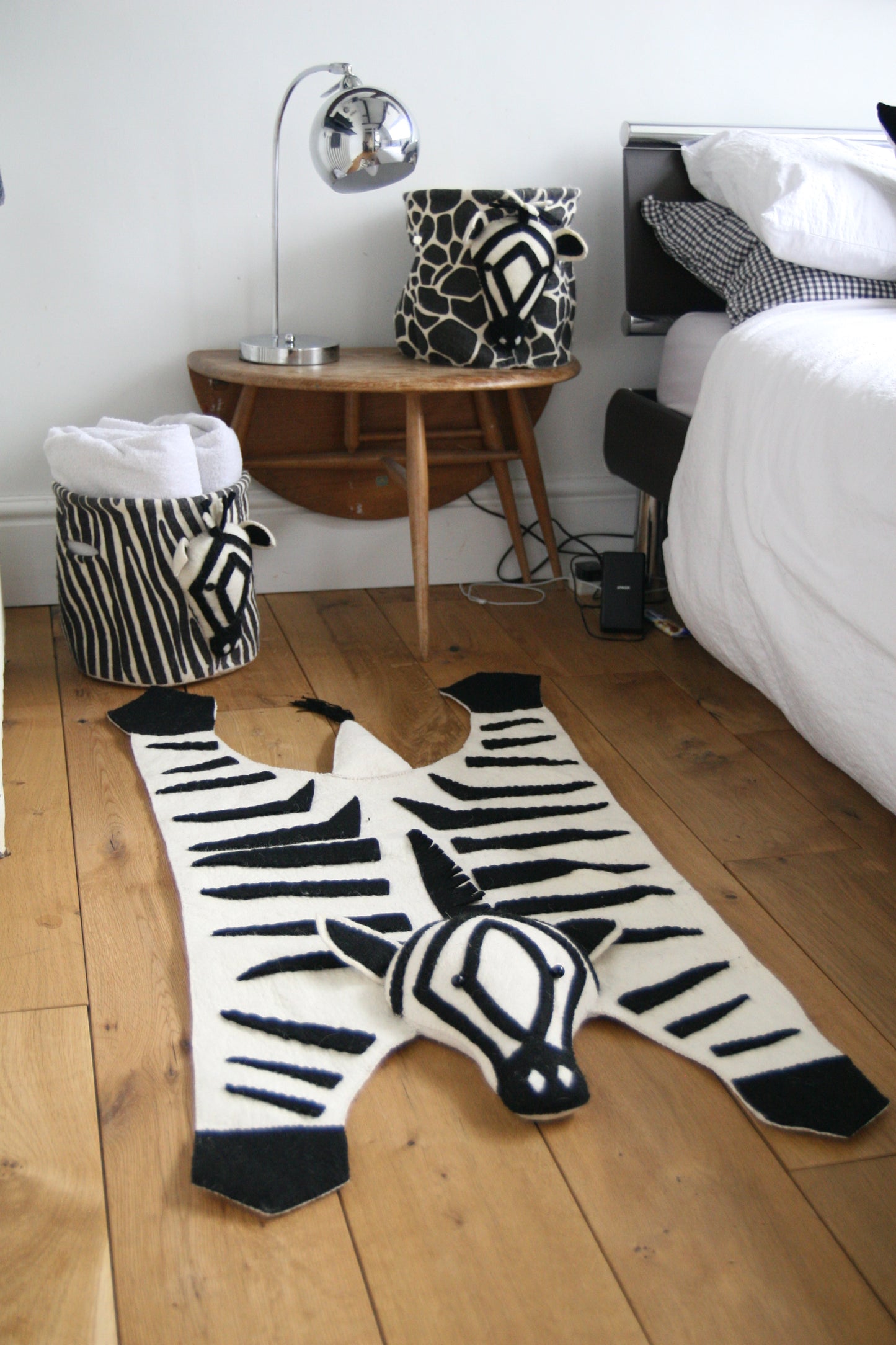 Felt Rug - Zebra