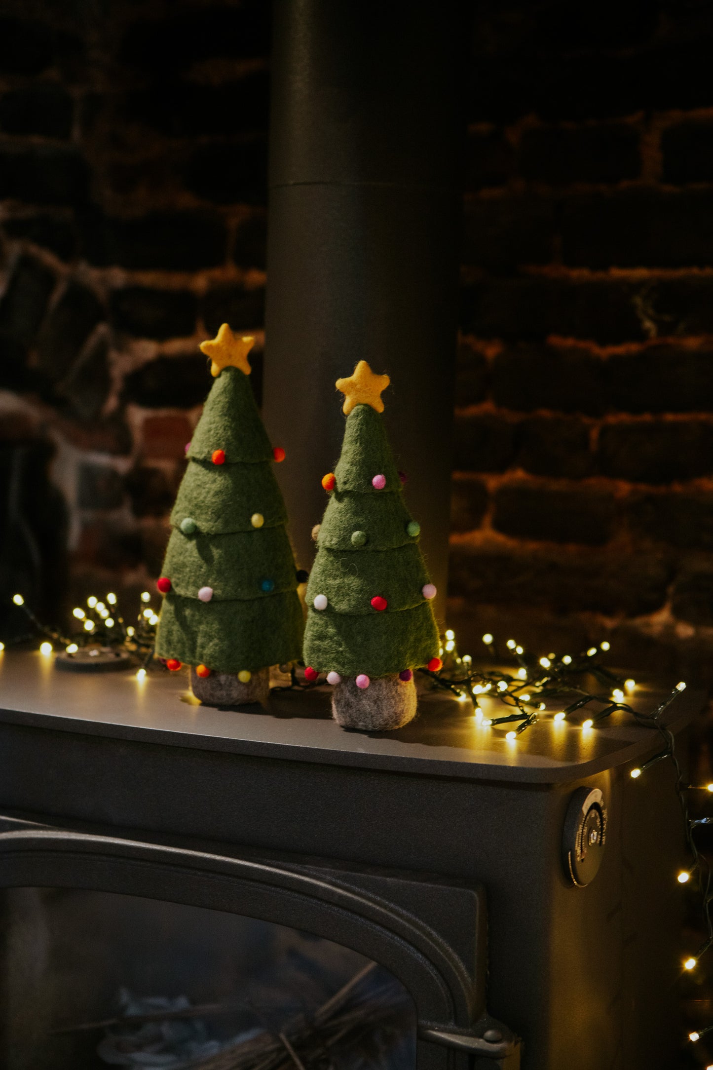 Christmas Standing Trees - Set of 2