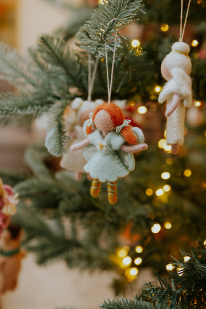 Christmas Fairy Girl Decorations - Set of 2
